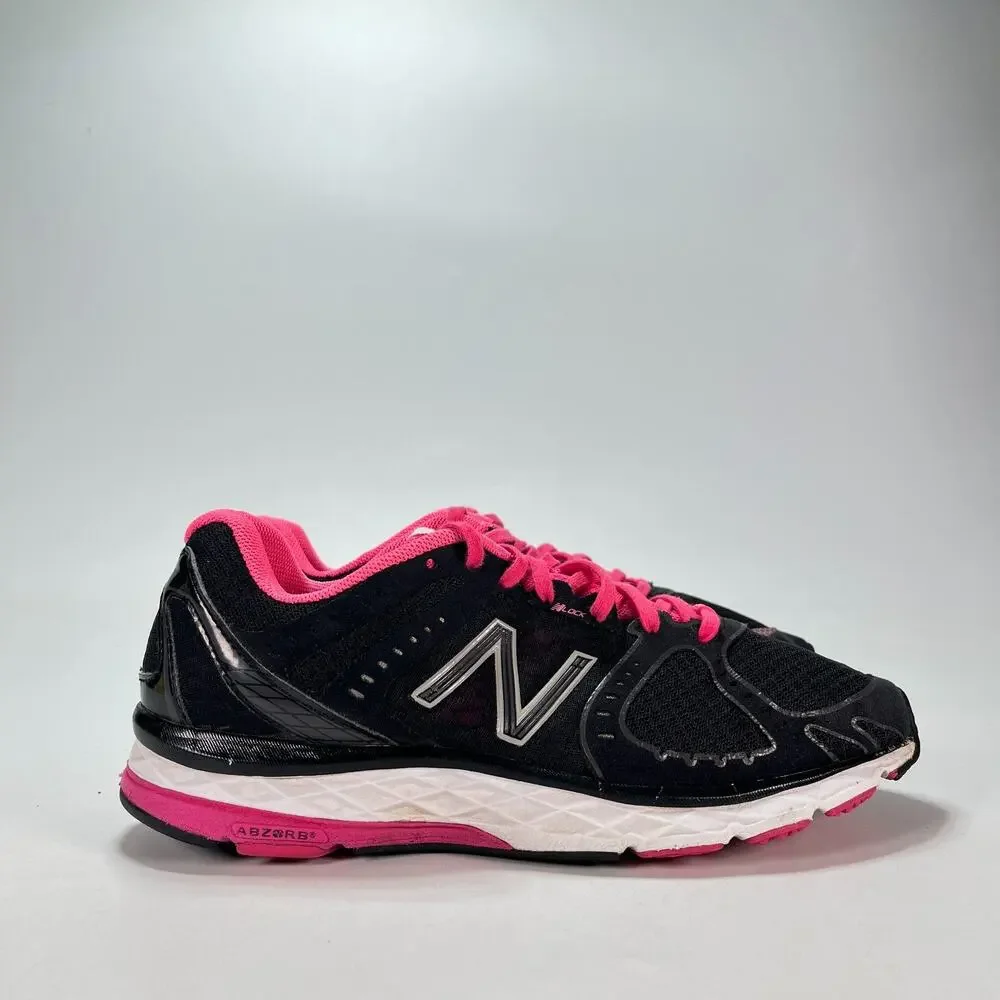 New Balance 790v1 Black Pink Lace Up Athletic Running Shoes Women's Size 7.5